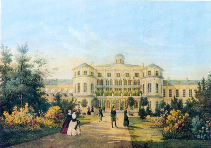 И.И. Мейер. Знаменский дворец близ Петергофа. 1845 г.