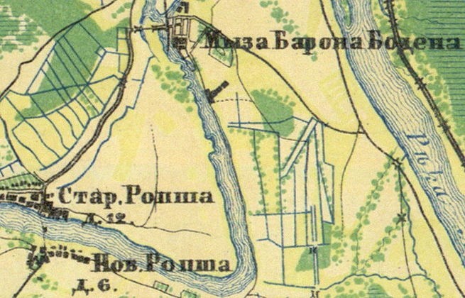 карта Санкт-Петербургской губернии 1860 года.