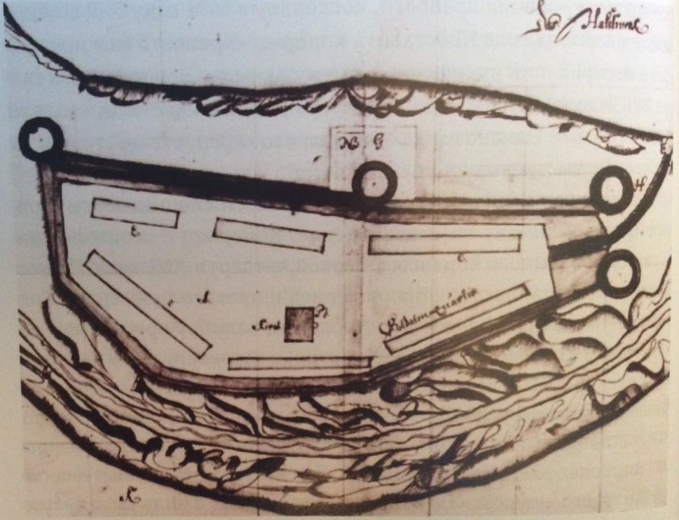 Копорская крепость. Шведский план 1645 г.