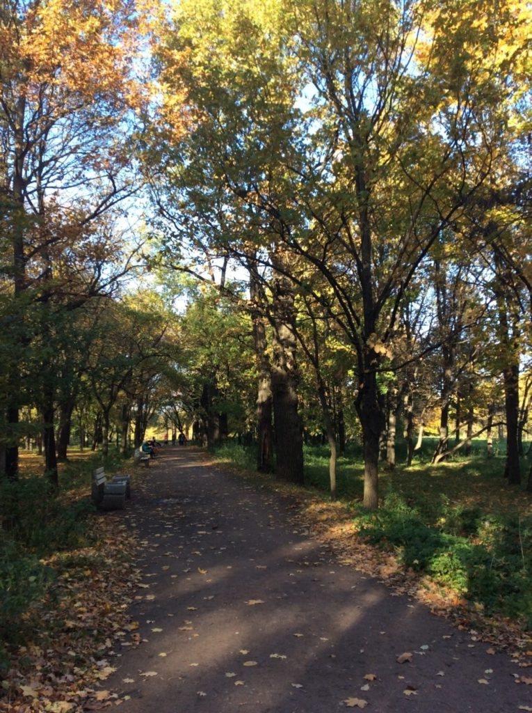 Парк усадьбы Демидова-Эбсворта «Литания» на Петергофской дороге. Красносельский район Санкт-Петербурга.