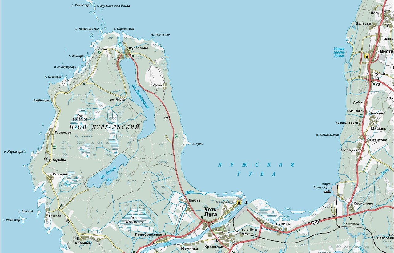 Сойкинский полуостров ленинградская область карта